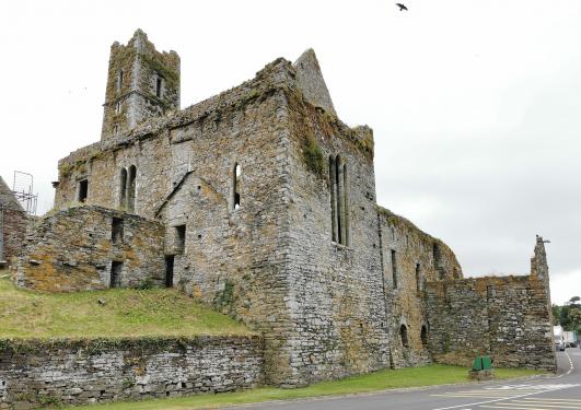 bei den Ruinen der Timoleargue Abbey