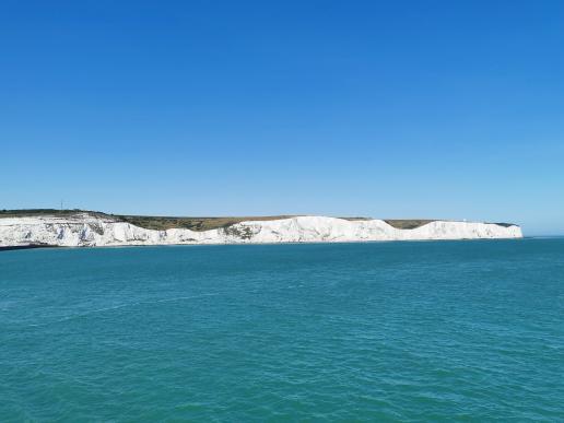 die Kreidefelsen von Dover werden immer kleiner