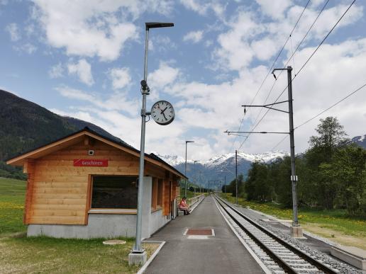 das Bahnhöfli von Geschinen