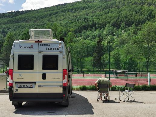 beim Tennisplatz in Lélex